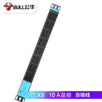 公牛(BULL) GN-E1080W 防雷机柜PDU电源接线板 8位总控 无线 需自行接线 (单位:个)