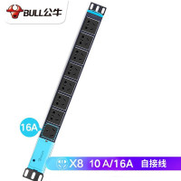 公牛(BULL) GN-E1080DW 防雷机柜PDU电源接线板 8位总控含1位16A 无线 需自行接线 (单位:个)
