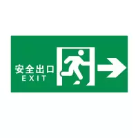 方田标识( FT FANGTIAN BIAOZHI) 标志牌\120×330×0.5mm\PVC安全警示牌安全出口背面带