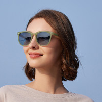 蕉下 22款昼望系列可折叠墨镜-墨松绿