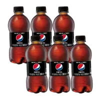 百事可乐 无糖 Pepsi 碳酸饮料 汽水可乐 小胶瓶 300ml*6瓶装