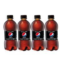 百事可乐 无糖 Pepsi 碳酸饮料 汽水可乐 小胶瓶 300ml*4瓶装