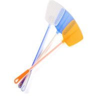 一痕沙 苍蝇拍塑料拍不烂打蚊子长柄驱蚊拍蚊子灭蚊蝇神器随机1个装