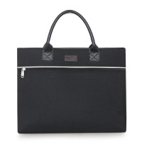 斯莫尔(SIMOER)SL-1715 黑色手提包商务事务包文件袋牛津布商务包公文包14寸电脑包