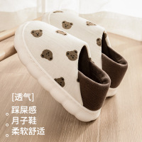 月子鞋产后秋冬季薄款室内软底防滑10月份孕产妇棉拖鞋女春957