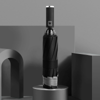 黑胶雨伞男全自动抗风加固汽车车载反向伞折叠女晴雨两用一键收缩