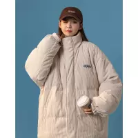 羊羔毛棉服女潮ins设计感小众棉衣2022年新款韩版宽松两面穿棉袄