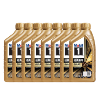 美孚(Mobil)金装美孚1号 全合成机油 0W-40 SP级 1L*8