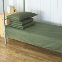 居比路军用纯棉床单 150*210cm 军绿色