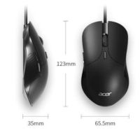 宏碁有线静音鼠标 115MS 宏编程 黑色 1个