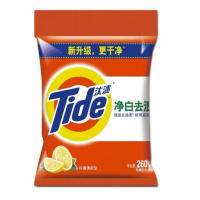 汰渍(Tide) 净白去渍洗衣粉 260g/袋 两袋装