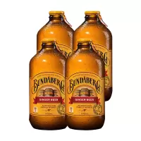 澳州原装进口 宾得宝(Bundaberg) 含气干姜汁饮料 375ml*4瓶
