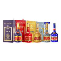五粮液 52度 生肖纪念酒猪年+鸡年+牛年+鼠年+五粮液虎符令 单瓶 500ml 浓香型白酒