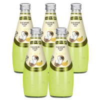 乐可芬(LOCKFUN)泰国原装进口椰果椰汁饮料多口味果汁椰子水饮品 [香蕉风味]290ml*5瓶