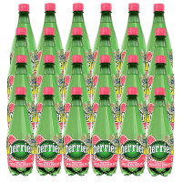 法国原装进口 巴黎水(Perrier)气泡矿泉水 西瓜味天然矿泉水 500ml*24瓶整箱装(塑料瓶)
