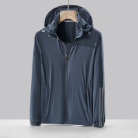 七梭 男士春夏防晒皮肤衣8863款 海鸥灰 4XL