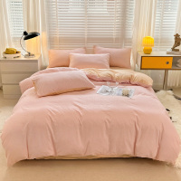 洁丽雅华夫格牛奶绒单被套