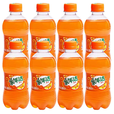 百事可乐 美年达 Mirinda 橙味汽水 碳酸饮料 300ml*8瓶 (新老包装随机发货)