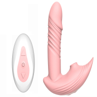 [伸缩吸吮]樱花粉遥控款 赠:女神大礼包+快感玻尿酸润滑油·