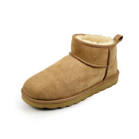 七梭 女款低帮雪地靴