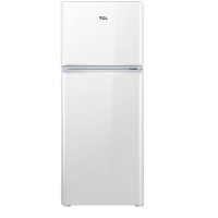 TCL冰箱120L小容量冰箱双门冰箱节能静音 迷你便携小冰箱 珍珠白