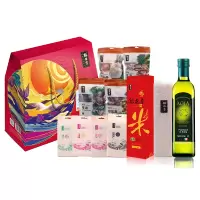 粮佰年佰年臻品杂粮+米面粮油礼盒2880g+500ml