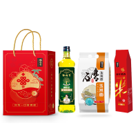 粮佰年家团圆米面油礼盒500ml+1750g