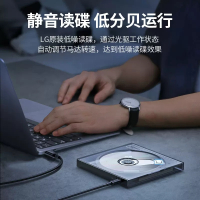 联想(Lenovo)8倍速 铝合金材质 Type-C/USB接口 外置光驱 DVD刻录机 移动光驱