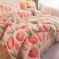 冬季珊瑚绒牛奶绒被套单件150x200x230加绒加厚被罩法兰绒单人宿舍