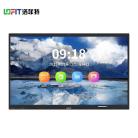 洛菲特(LOFIT)智能会议平板75英寸4K教学电子白板光学触摸一体机内置摄像头原笔迹书写免费安装 LFT300M-QX