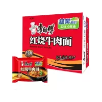 康师傅 方便面 红烧牛肉面 24袋(新老包装随机发货)