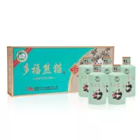 多福熊猫-酱猫15酱香型白酒53度100ml*5瓶礼盒装送礼收藏