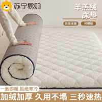 伊心爱羊羔绒床垫软垫家用加厚榻榻米垫子租房专用学生宿舍地铺睡垫