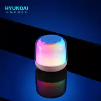 HYUNDAI 韩国现代 时尚炫彩夜灯音响 TWS互联音响 登山户外蓝牙音响YH-F019