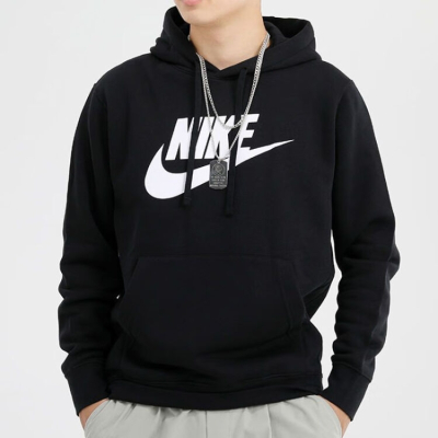 NIKE耐克卫衣男2022秋冬款连帽运动服LOGO休闲外套套头衫BV2974 BV2974-010 S