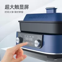 摩飞(Morphyrichards)多功能锅 家用多用途锅 电火锅电煮锅电热锅电蒸锅 5升可预约 MR9099 蓝色
