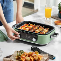 摩飞(Morphyrichards)多功能锅 家用多用途锅 电火锅电煮锅电热锅电蒸锅 5升可预约 MR9099 白色