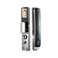 卡修斯全自动猫眼联网款S锌合金人脸指纹锁智能锁防盗门木门指纹锁WIFI