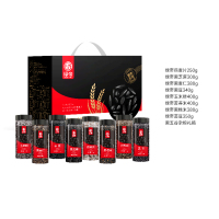 绿帝 黑五谷(黑营养)礼盒2800g 内含燕麦片 黑芝麻 黑麦仁 黑豆 玉米糁 苦荞米 黑糯米 芸豆