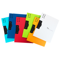 广博A6380文件夹彩色6册 A4横式资料夹 文件夹 彩色档案夹资料夹试卷夹