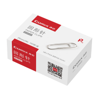 齐心B3500回形针100枚/盒 29mm金属曲别针回纹别针回行针异形针万字夹