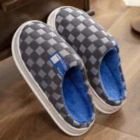 厚底棉拖鞋男士室内家居2022新款保暖防滑冬天女拖鞋男家957
