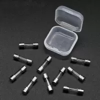 德重 保险丝玻璃管 保险管 熔断器玻璃 保险管保险丝 管座 RT1-201A