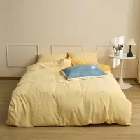 华夫格绒床上四件套华夫格绒面床品床单被套四件套
