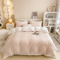 加厚保暖塔芙绒四件套牛奶绒羊羔绒床单被套四件套秋冬季床上用品