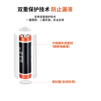 递乐(DiLe)18500碱性5号电池2粒卡装(黑)