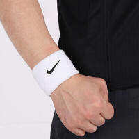 耐克(NIKE)新品舒适汗巾男女护具 跑步训练短护腕 擦汗护手腕导湿腕套运动护腕 AC2286-924/店长款 经典白色