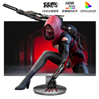 AOC 23.8英寸 144Hz 1ms 广色域 HDR Mode 窄边框 低蓝光爱眼不闪屏 游戏电竞电脑显示器 G24