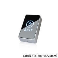 触摸门禁开关86型面板 常规款C1黑色