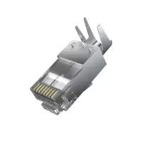 雳信 NESE-D7R 七类水晶头CAT7 带屏蔽 两件式 带尾托30U 用于高端机房数据传输